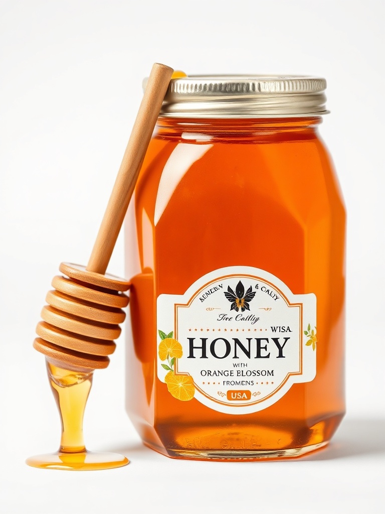 Filtered Orange Blossom Honey — Orange Blossom honey from USA