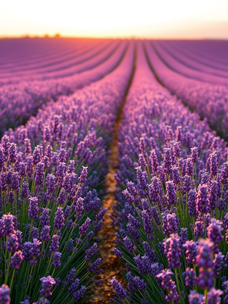 Lavender flowers where bees collect nectar