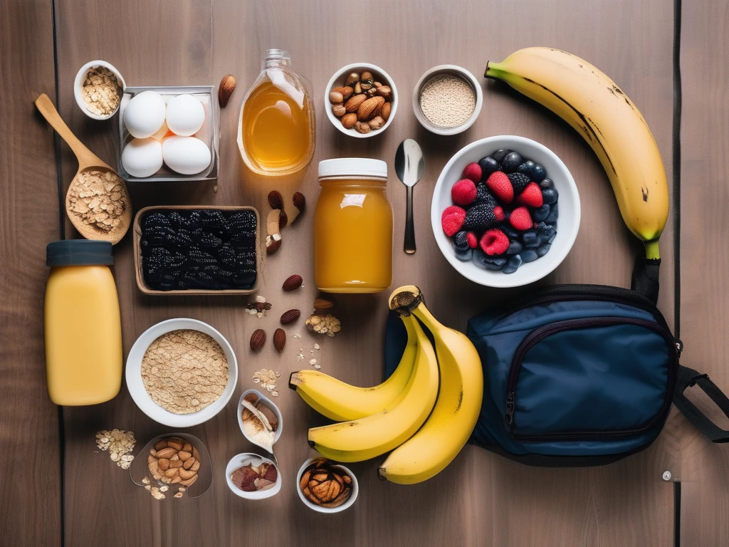 Energy-boosting athlete meal spread with honey and oats