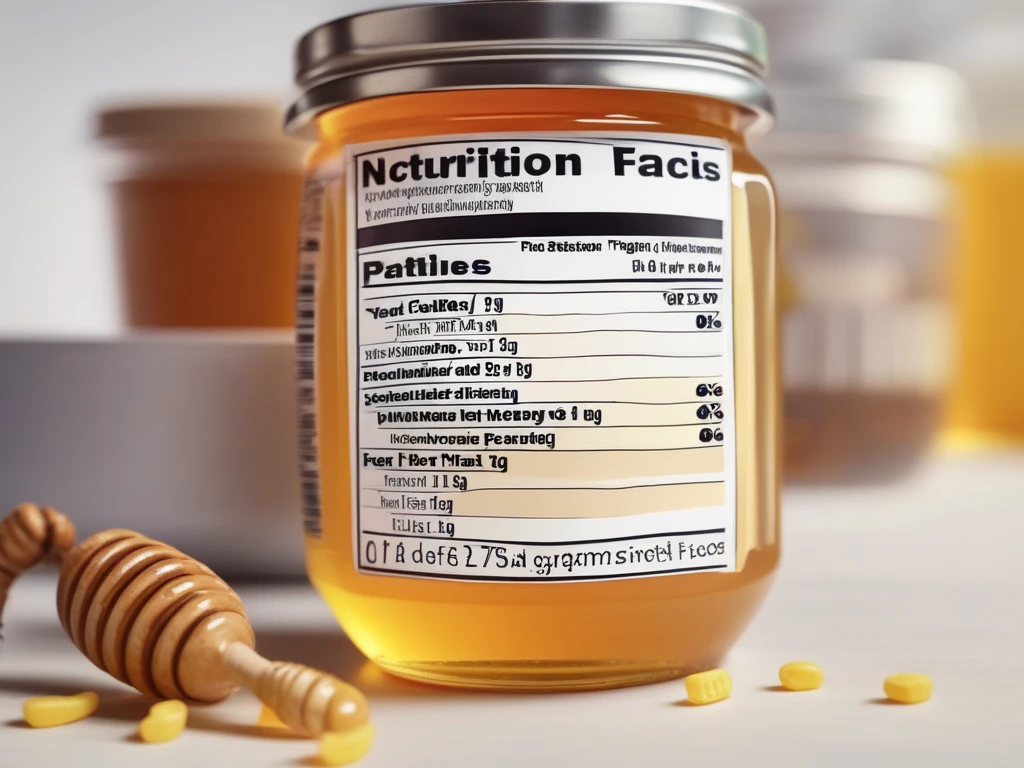 Close-up of food nutrition label being examined