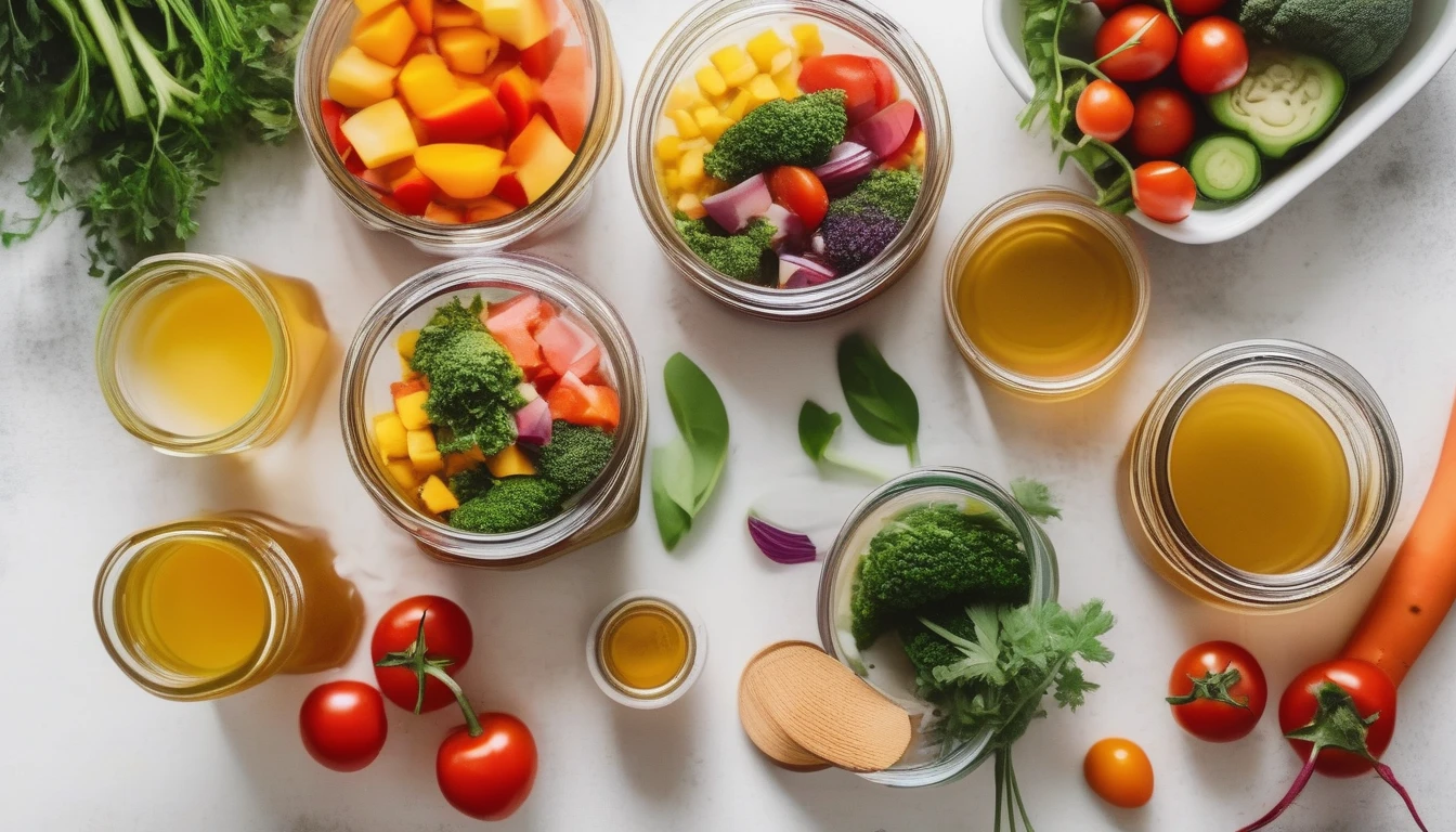 Clean eating meal spread with Whole30 ingredients and raw honey